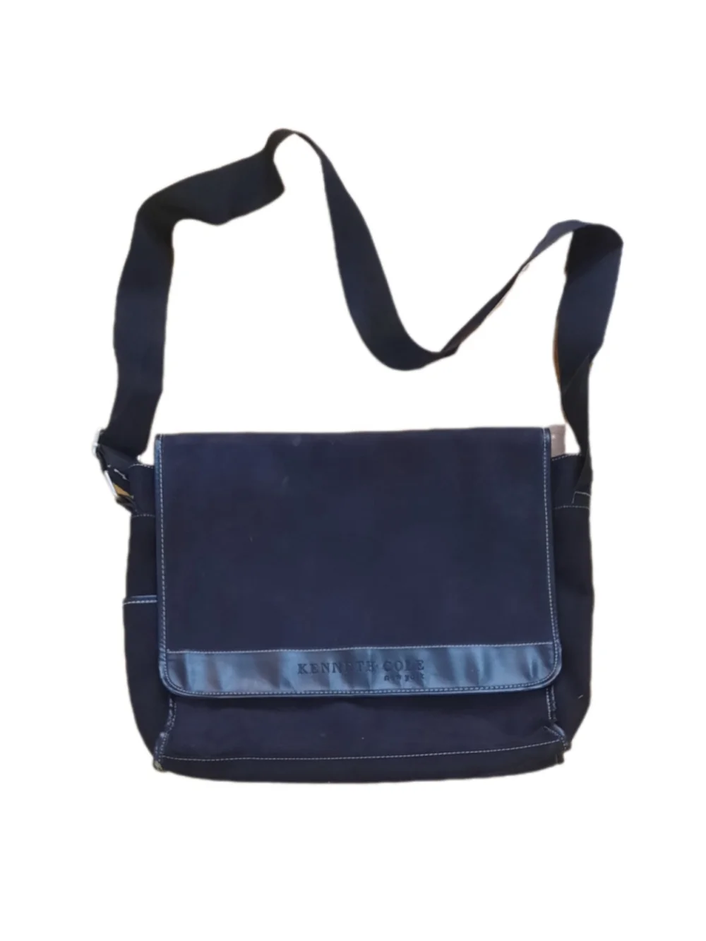 Kenneth Cole New York Faux Suede Messenger Bag, Size 15